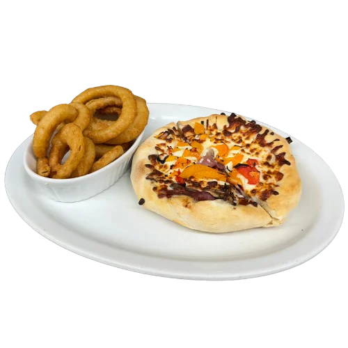 Mini pizza avec frites